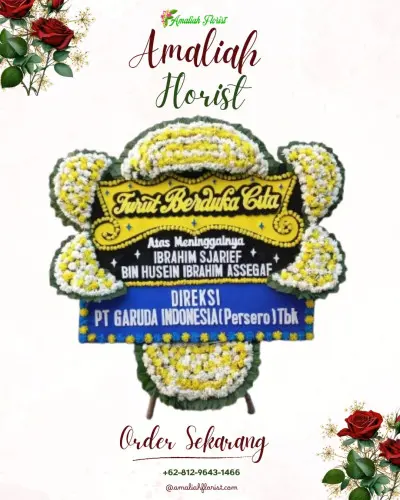 Papan Bunga Duka di Pasar Usang
